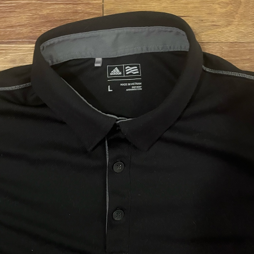 Adidas Black Climacool Polo Shirt